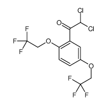 1-[2,5-bis(2,2,2-trifluoroethoxy)phenyl]-2,2-dichloroethanone结构式
