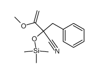 2-Benzyl-3-methoxy-2-trimethylsiloxy-3-butennitril结构式