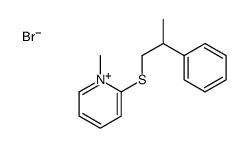 1-methyl-2-(2-phenylpropylsulfanyl)pyridin-1-ium,bromide Structure