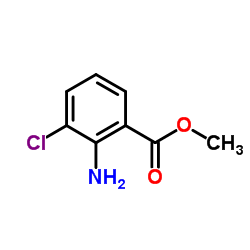 2-氨基-3-氯苯甲酸甲酯结构式