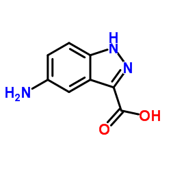 5-氨基-1H-吲哚唑-3-甲酸结构式