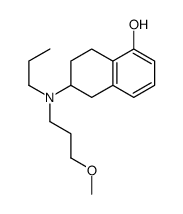 6-[3-methoxypropyl(propyl)amino]-5,6,7,8-tetrahydronaphthalen-1-ol结构式