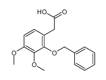 2-(3,4-dimethoxy-2-phenylmethoxyphenyl)acetic acid Structure