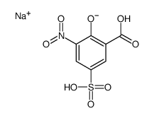 sodium hydrogen 3-nitro-5-sulphonatosalicylate Structure