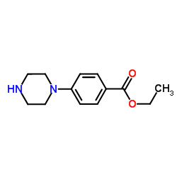 4-(1-哌嗪基)苯甲酸乙酯结构式