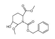 (2s,5r)-1-cbz-5-羟基-6-甲氧基哌啶甲酸甲酯结构式