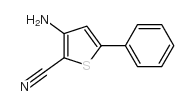 3-氨基-2-氰基-5-苯基噻吩结构式