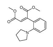 dimethyl 2-(2-pyrrolidin-1-ylphenyl)but-2-enedioate Structure