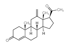 (8R,9S,10R,13R,14S,17S)-17-acetyl-10,13-dimethyl-12-methylidene-2,6,7,8,9,11,14,15,16,17-decahydro-1H-cyclopenta[a]phenanthren-3-one结构式