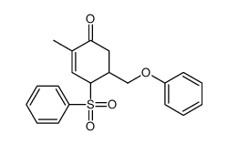 4-(benzenesulfonyl)-2-methyl-5-(phenoxymethyl)cyclohex-2-en-1-one Structure