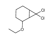 7,7-dichloro-2-ethoxybicyclo[4.1.0]heptane结构式