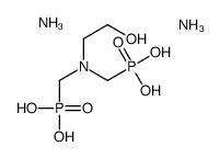 diammonium dihydrogen [[(2-hydroxyethyl)imino]bis(methylene)]bisphosphonate Structure