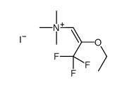 (2-ethoxy-3,3,3-trifluoroprop-1-enyl)-trimethylazanium,iodide Structure