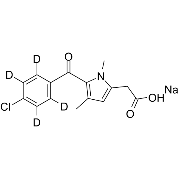 Zomepirac-d4 sodium salt结构式