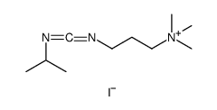 1-Propanaminium, N,N,N-trimethyl-3-[[(1-methylethyl)carbonimidoyl]amino]-, iodide Structure
