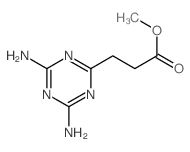 methyl 3-(4,6-diamino-1,3,5-triazin-2-yl)propanoate结构式