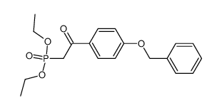 diethyl (2-(4-(benzyloxy)phenyl)-2-oxoethyl)phosphonate结构式