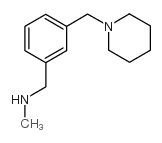 N-METHYL-N-[3-(PIPERIDIN-1-YLMETHYL)BENZYL]AMINE Structure