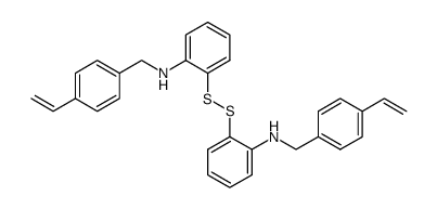 2,2'-disulfanediylbis(N-(4-vinylbenzyl)aniline) Structure