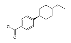 Benzoyl chloride, 4-(4-ethylcyclohexyl)-, trans Structure