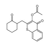 [4-oxo-2-[(2-oxocyclohexyl)methyl]thiochromen-3-yl] acetate结构式