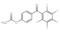 4-ACETOXY-2',3',4',5',6'-PENTAFLUOROBENZOPHENONE结构式