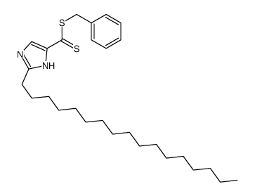 benzyl 2-heptadecyl-1H-imidazole-5-carbodithioate结构式