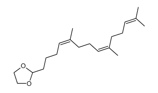 (5Z,9Z)-6,10,14-Trimethyl-5,9,13-pentadecatrienal ethylene acetal Structure