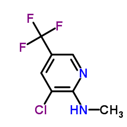 3-氯-N-甲基-5-(三氟甲基)吡啶-2-胺结构式