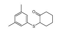 2-(3,5-dimethylphenyl)sulfanylcyclohexan-1-one结构式
