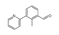 2-methyl-3-pyridin-2-ylbenzaldehyde结构式