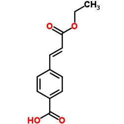 Benzoic acid, 4-[(1E)-3-ethoxy-3-oxo-1-propenyl]-结构式