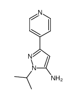 2-isopropyl-5-pyridin-4-yl-2H-pyrazol-3-ylamine结构式