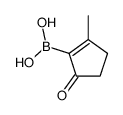 (2-methyl-5-oxocyclopenten-1-yl)boronic acid结构式