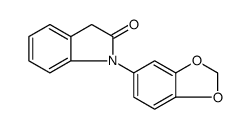 2H-Indol-2-one, 1-(1,3-benzodioxol-5-yl)-1,3-dihydro结构式