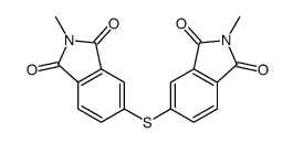 2-methyl-5-(2-methyl-1,3-dioxoisoindol-5-yl)sulfanylisoindole-1,3-dione结构式
