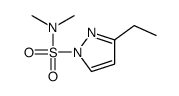3-ethyl-N,N-dimethylpyrazole-1-sulfonamide Structure