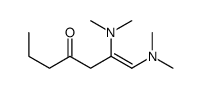 1,2-bis(dimethylamino)hept-1-en-4-one Structure
