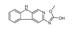 3-(甲氧基羰基)氨基-beta-咔啉结构式