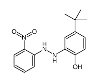4-tert-butyl-2-[2-(2-nitrophenyl)hydrazinyl]phenol结构式