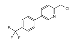 Pyridine, 2-(chloromethyl)-5-[4-(trifluoromethyl)phenyl] Structure