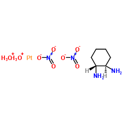 吡啶二[[1R,2R)-1,2-环己二胺]铂结构式
