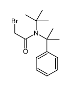 2-bromo-N-tert-butyl-N-(2-phenylpropan-2-yl)acetamide结构式