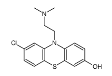 8-chloro-10-[2-(dimethylamino)ethyl]phenothiazin-3-ol结构式