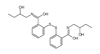 N-(2-hydroxybutyl)-2-[[2-(2-hydroxybutylcarbamoyl)phenyl]disulfanyl]benzamide结构式