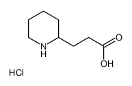 3-(PIPERIDIN-2-YL)PROPANOIC ACID HYDROCHLORIDE Structure