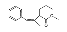methyl 3-methyl-4-phenyl-2-propyl-3(Z)-butenoate Structure