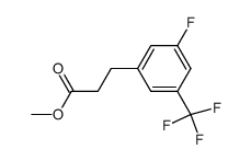 methyl 3-[3-fluoro-5-(trifluoromethyl)phenyl]propanoate结构式