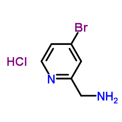 (4-溴吡啶-2-基)甲胺盐酸盐结构式