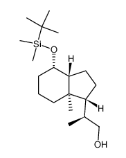 (S)-2 -((1R,3AR,4S,7AR)-4 -((叔丁基二甲基硅烷基)氧基)-7a-甲基-1H-茚-1-基)丙-1-醇结构式